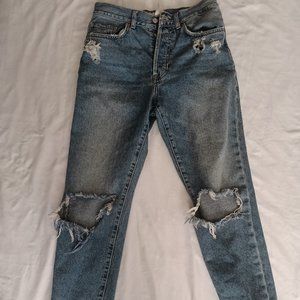 Forever21 Button Up Blue Denim Jeans